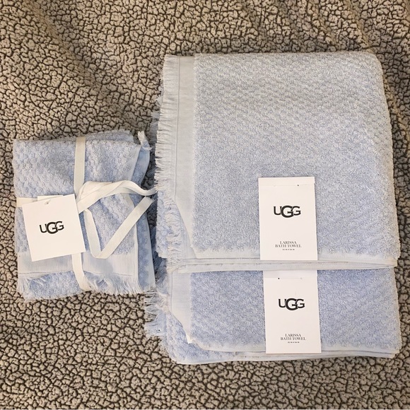 UGG Bath Ugg Larissa Bath Towel Set Reef Blue 4 Pieces Poshmark